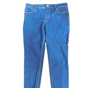 WHBM White House Black Market Size 14 STRETCH Skimmer Ankle Denim Jeans